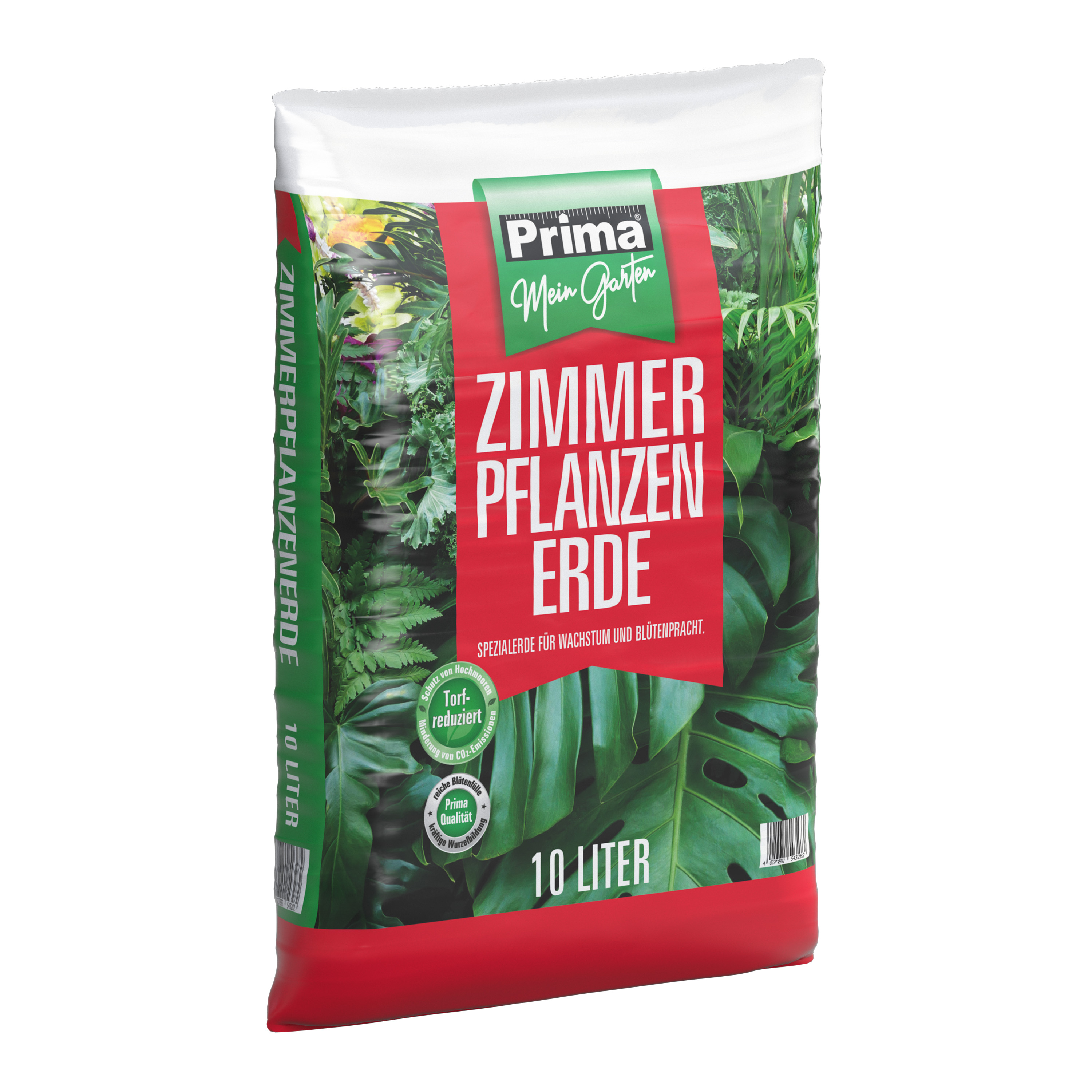GREGOR ZIEGLER GMBH Prima Zimmerpflanzerde Torfreduziert 10l Rez. 50% Torf und 50% Torfersatzstoffe
