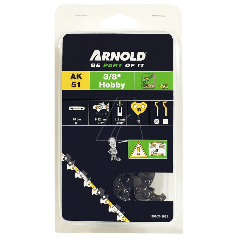 MTD PRODUCTS AG  -  WOLF GARTEN Sägekette 3/8"LP / 1,3mm / 33 TG Arnoldsortiment