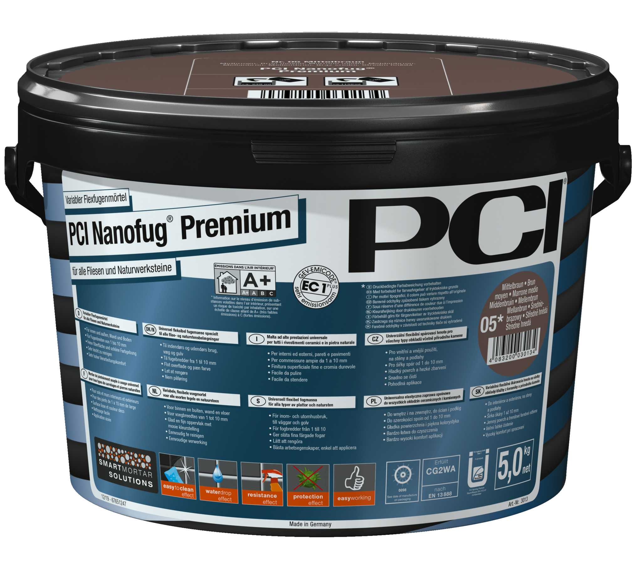 ZL OST PCI Nanofug Premium zementgrau Nr.31 5kg Variabler Flexfugenmörtel