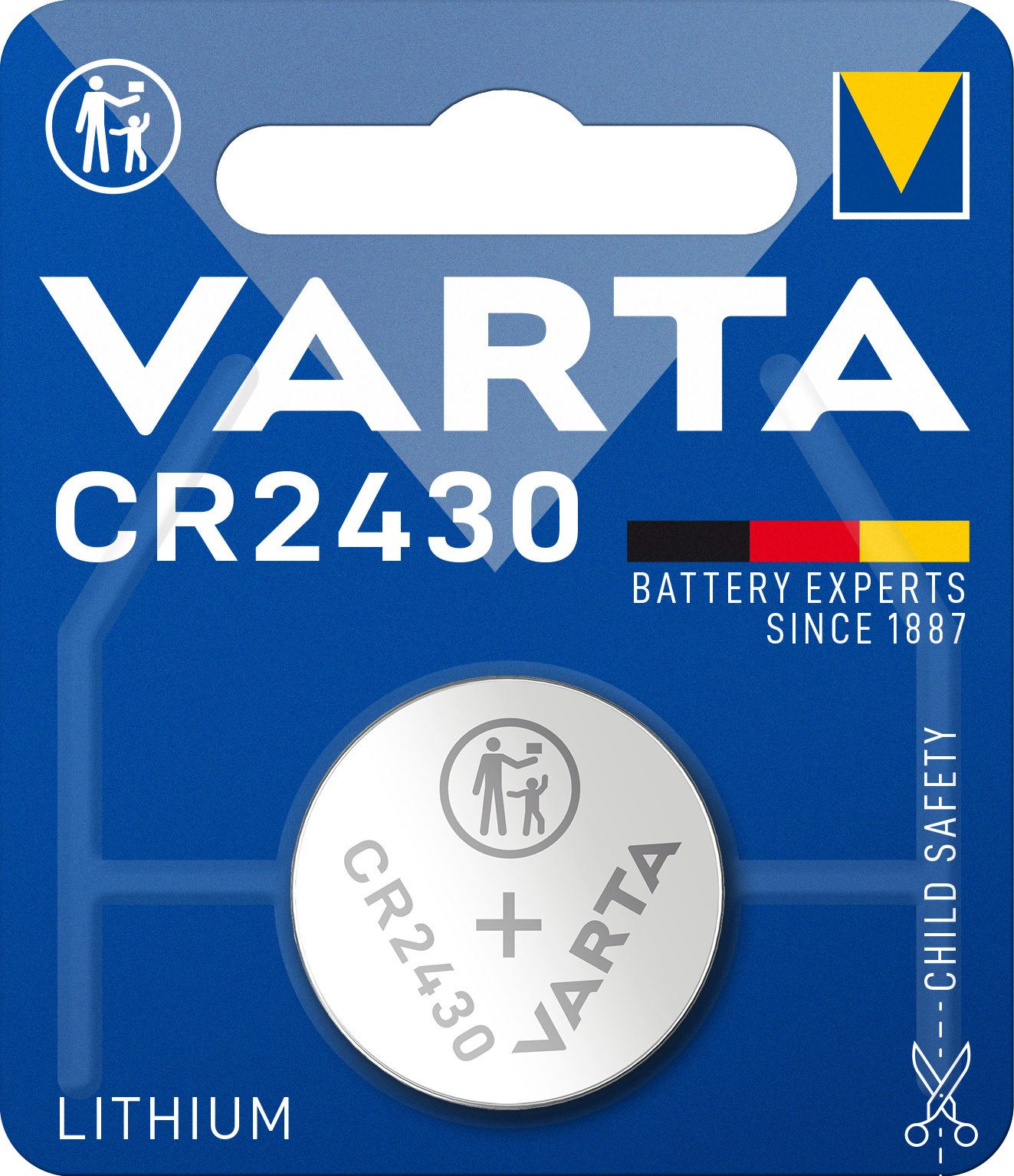 VARTA - Batterie VARTA Electronics CR2430  3,0V Lithium / 1er Blister