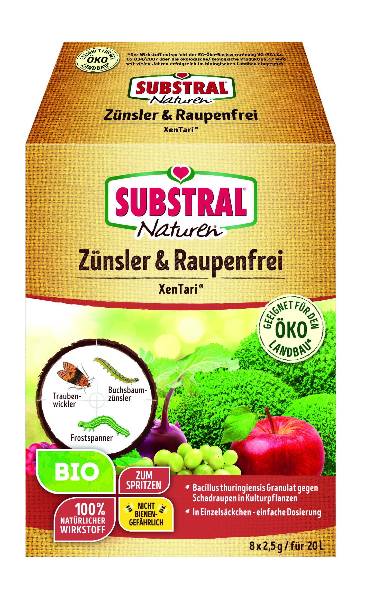 CELAFLOR Naturen Bio Zünsler&Ra.f. Xentari 8x2,5g Celaflor Naturen Xentari