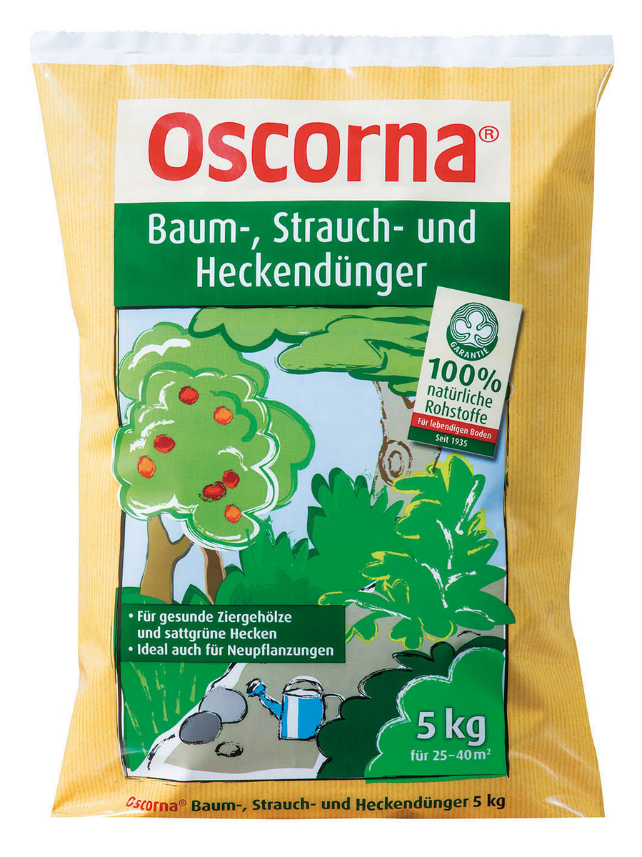 BEISELEN GMBH Oscorna Baum-Strauch-Heckendünger 5kg org. NPK 6-4-0,5