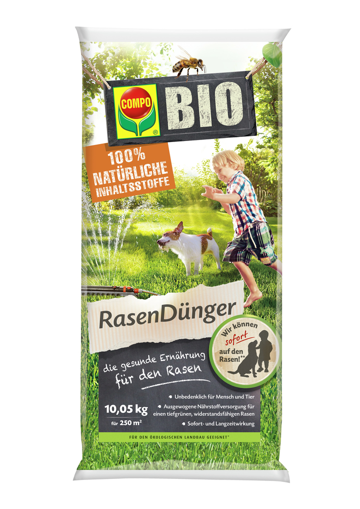 COMPO COMPO BIO Rasendünger 10,05kg Compo EREG für 250qm