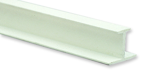 GARDINIA - T-Schiene Kunststoff weiß 250cm 