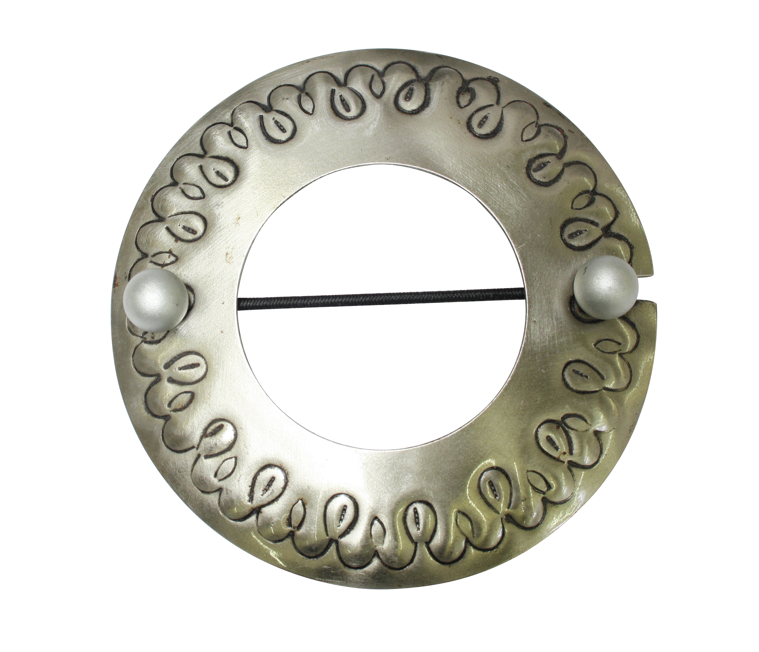 GARDINIA - Dekospange Ring edelstahl-optik 12cm 