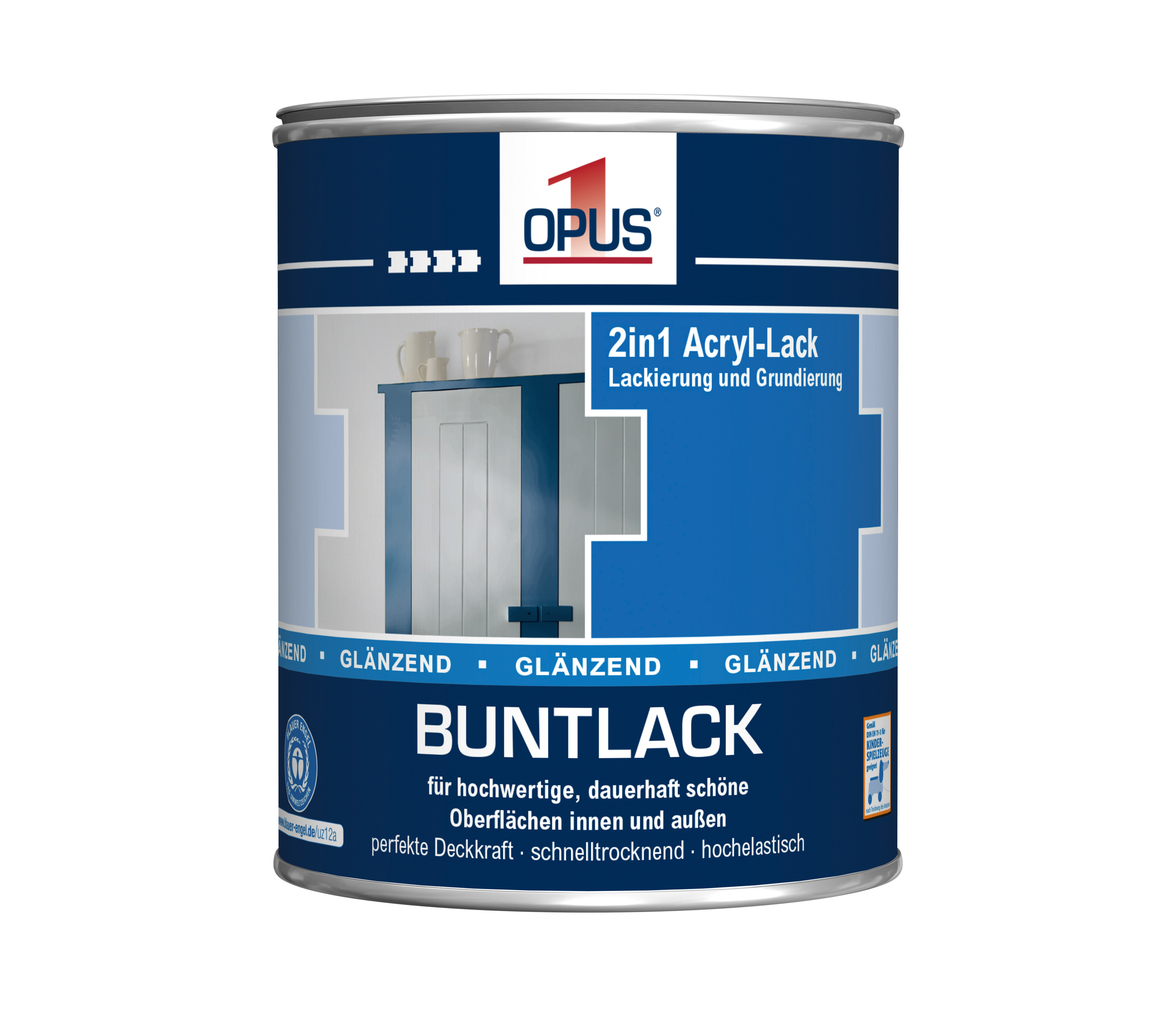 RÜHL FARBEN GMBH  DAW SE OPUS1 Buntlack wv gl silbergrau 125ml wasserverdünnbar
