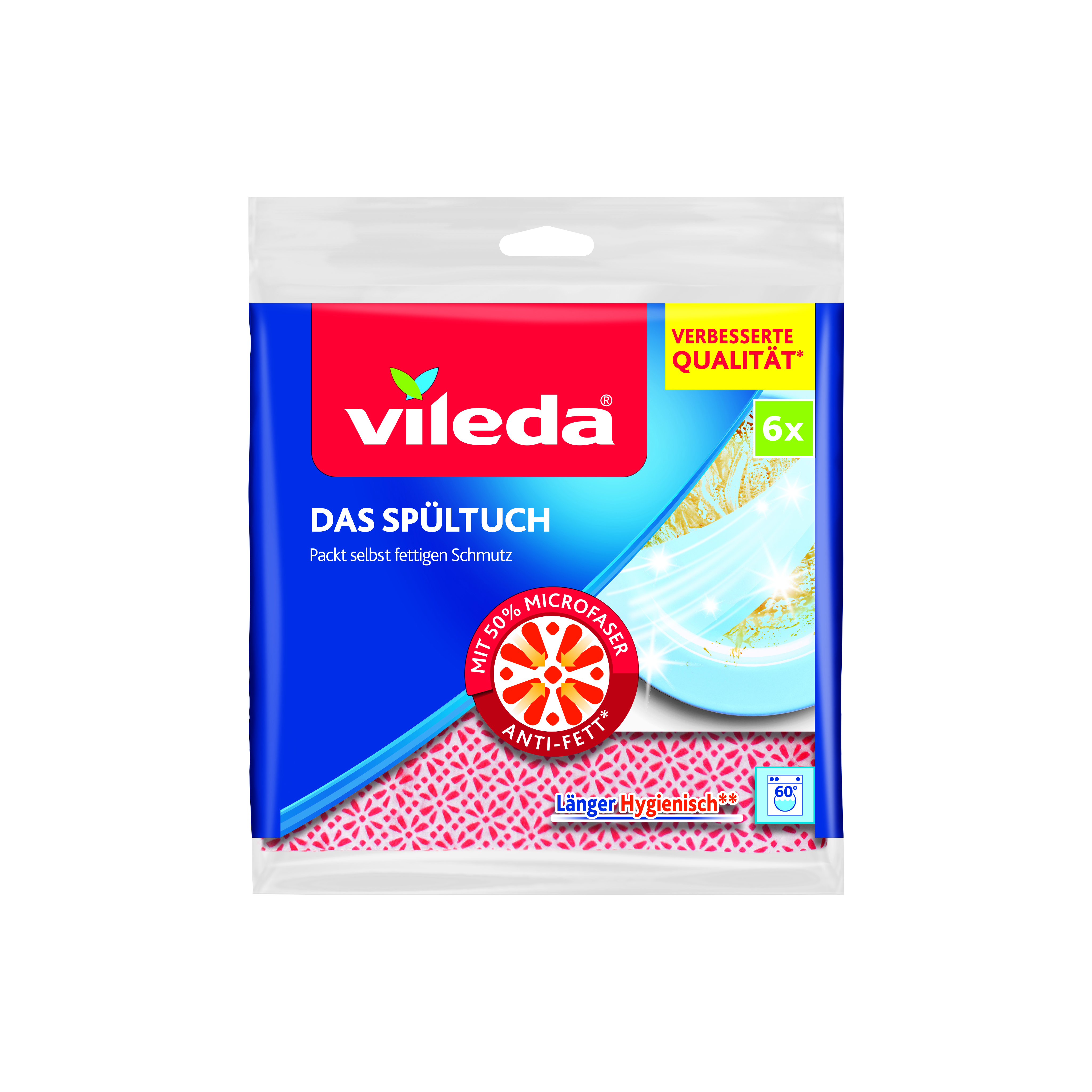 VILEDA Spültuch 6er zzgl. 30% Microfaser Sparpack