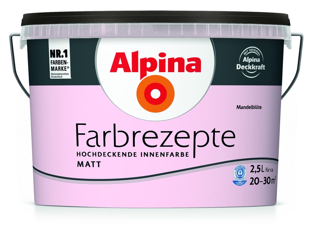 ALPINA FARBEN Wandfarbe Farbrezepte Mandelblüte 2,5l 