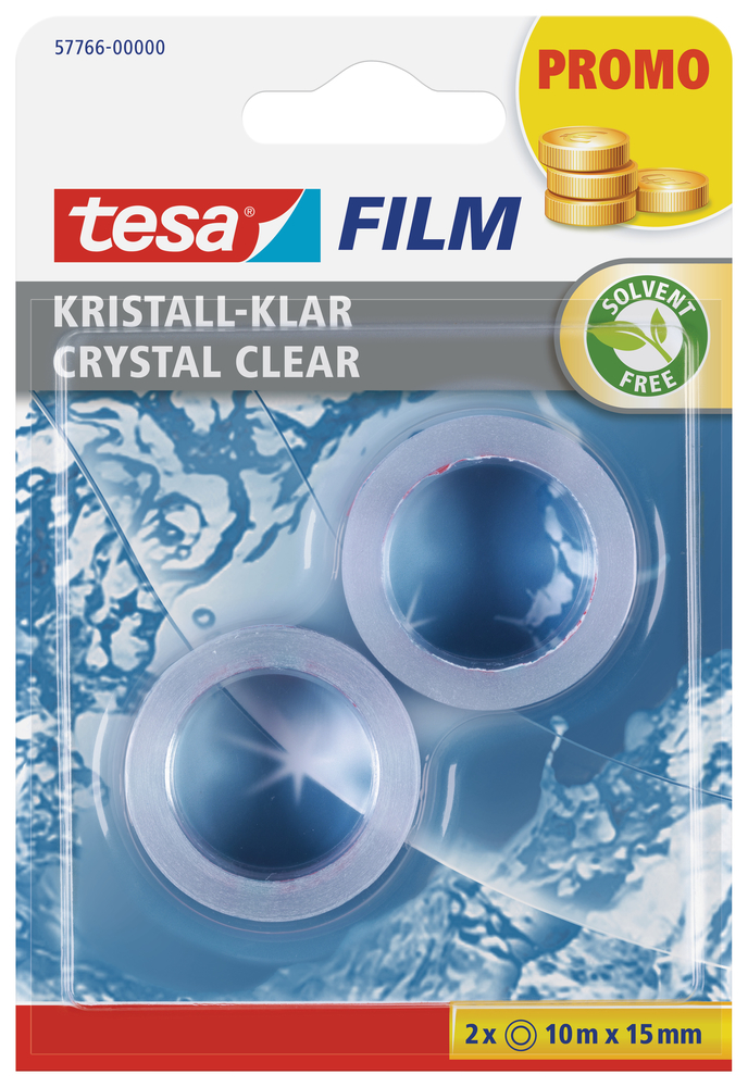 TESA tesafilm kristall-klar 10mx15mm a 2 Rollen Blister
