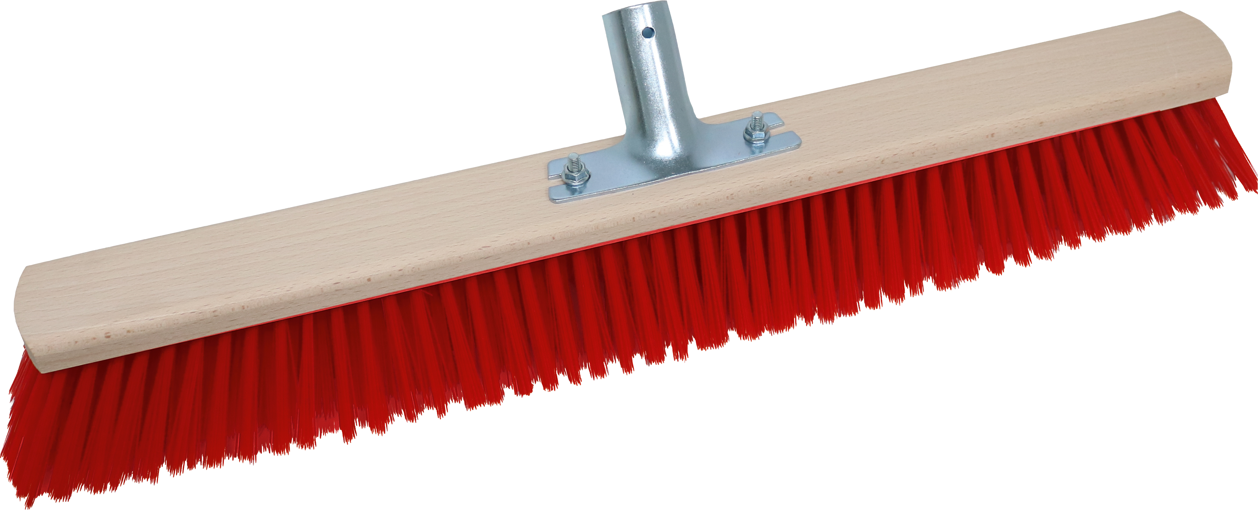 TRIUSO Straßenbesen 100cm Elaston rot Stielhalter extra stark, 28mm