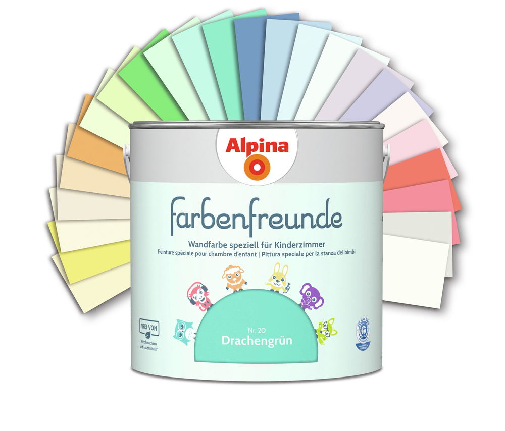 ALPINA FARBEN Wandfarbe Drachengrün 2,5L Alpina Farbenfreunde