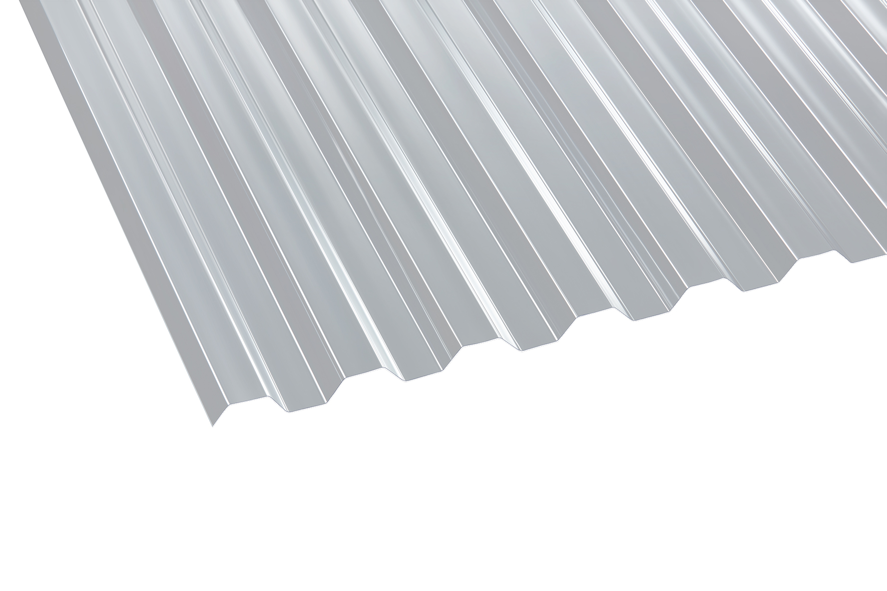 SCOBALITWERK Polycarbonat 76/18 Trapez klar 0,8mm 2,00x1,040 m