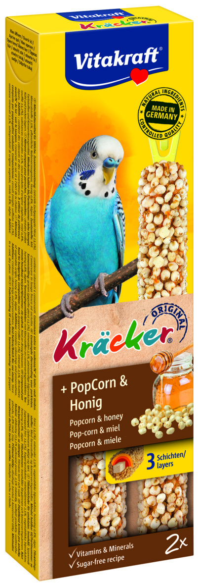 VITAKRAFT Kräcker PopCorn-Honig 2er Sittich 