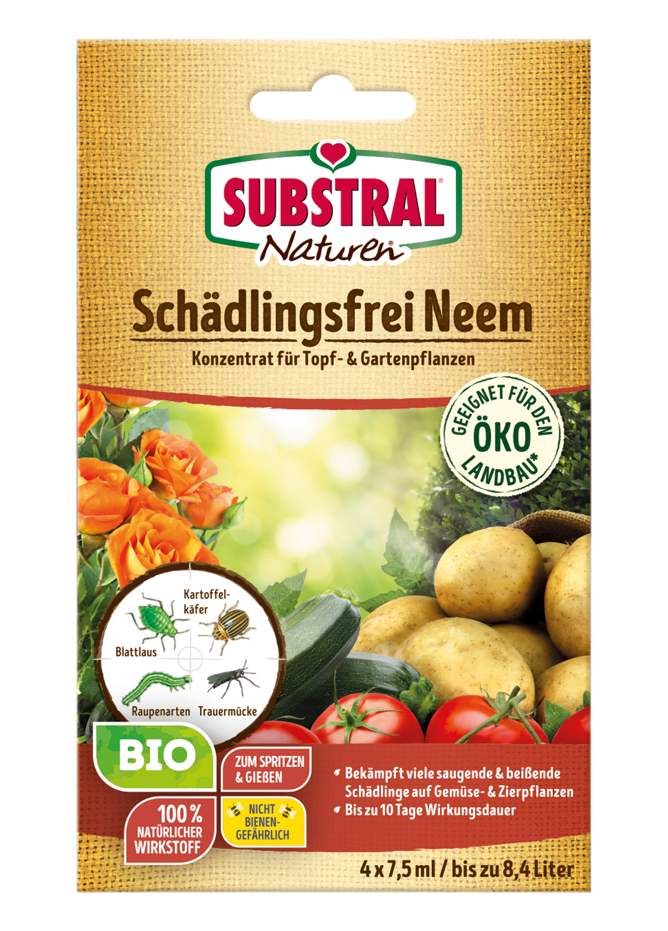 CELAFLOR Sub.  Naturen Schäd.frei Neem 4x7,5ml Celaflor -B4-