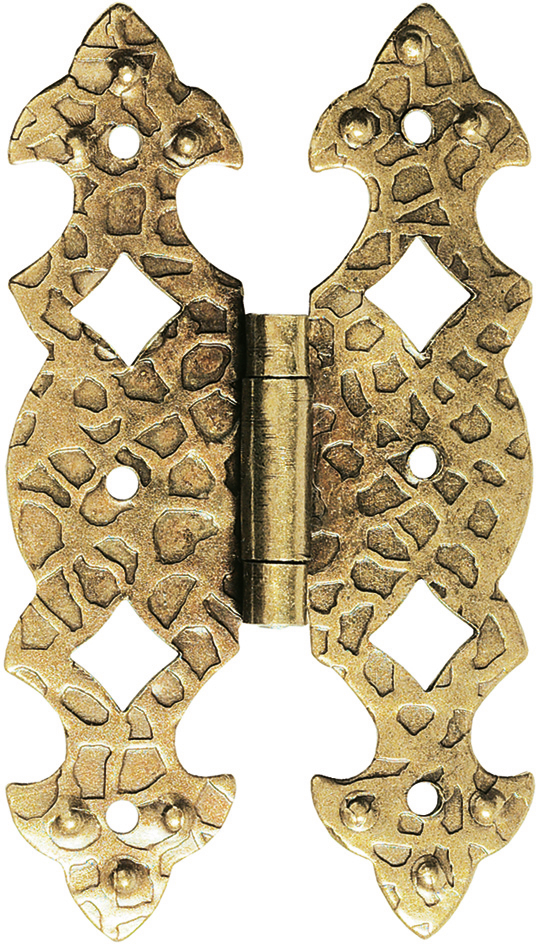 HSI Möbelscharnier Eisen schwarz 40x68 mm 