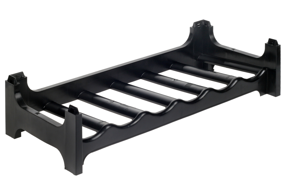 KEEEPER Flaschenregal 6-fach schwarz 60x28x14cm 