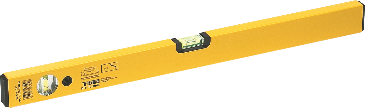 TRIUSO Eurotec-Wasserwaage Alu lack 60cm 