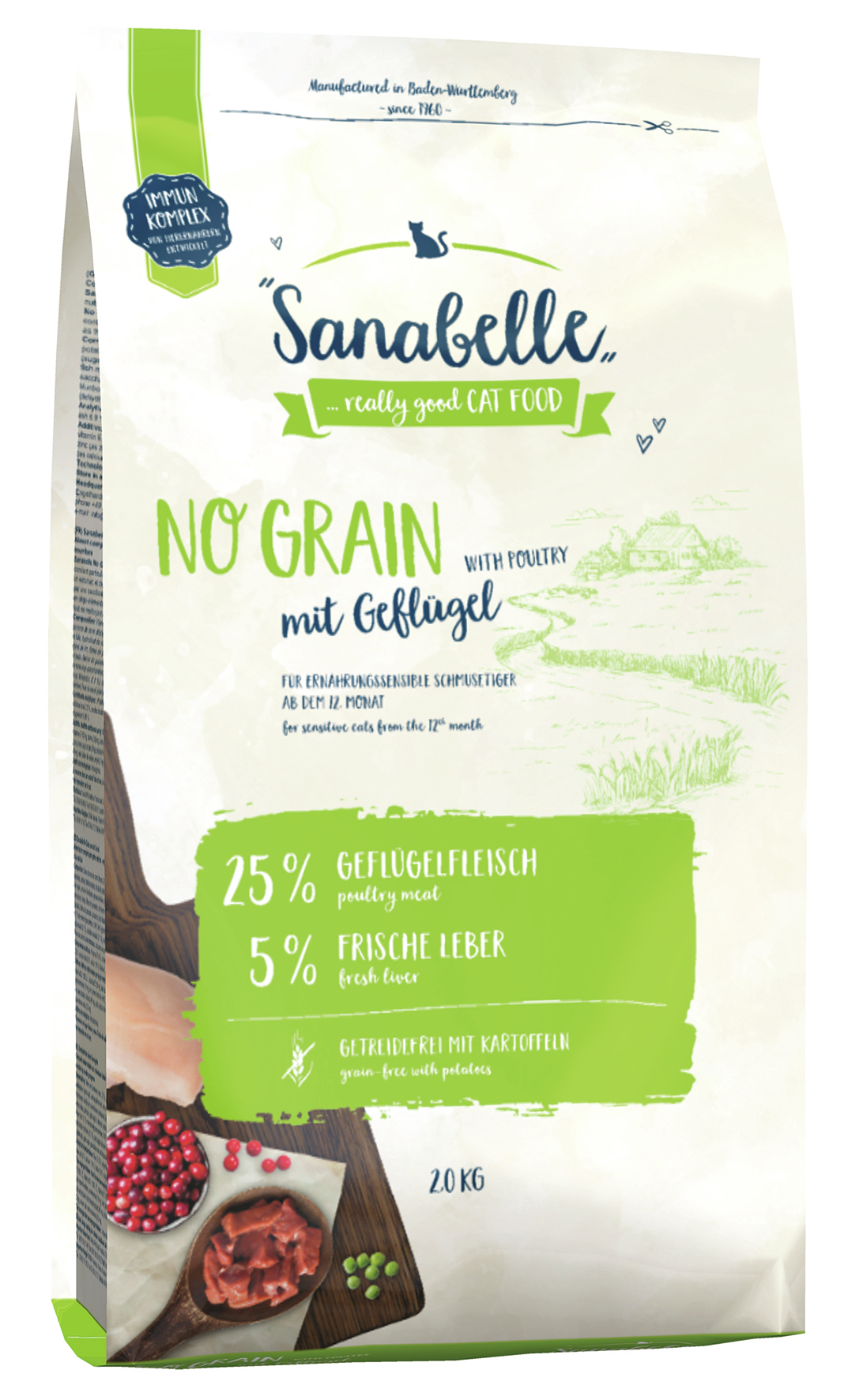  - MÜNSTER Bos. Cat Sanabelle No Grain Geflügel 2kg 