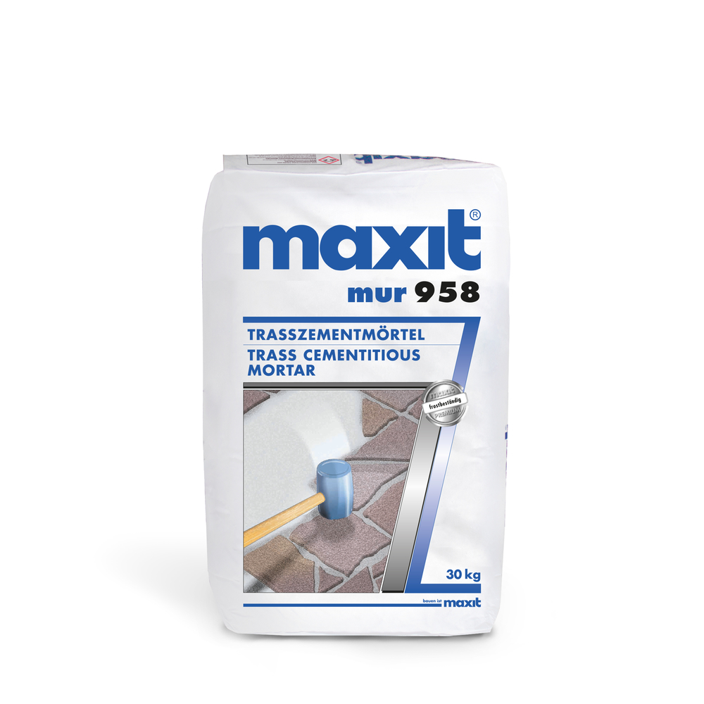 MAXIT KRÖLPA maxit mur 958 Trasszementmörtel 30kg M 10, Körnung 0-2mm