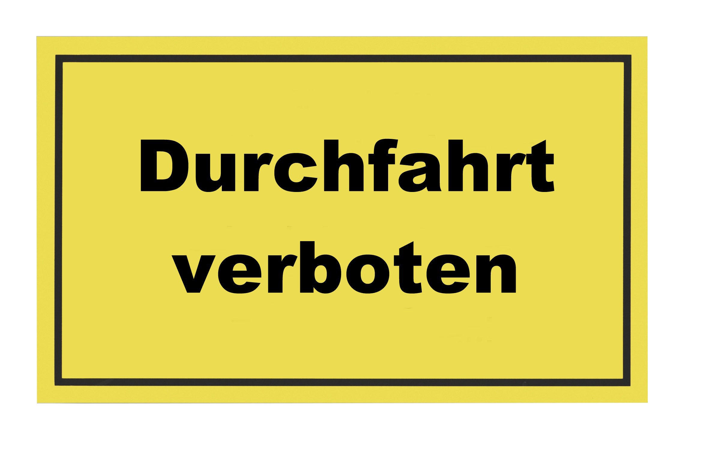 MEISTERWERKZEUGE Schild Durchfahrt verboten 200x300 mm 