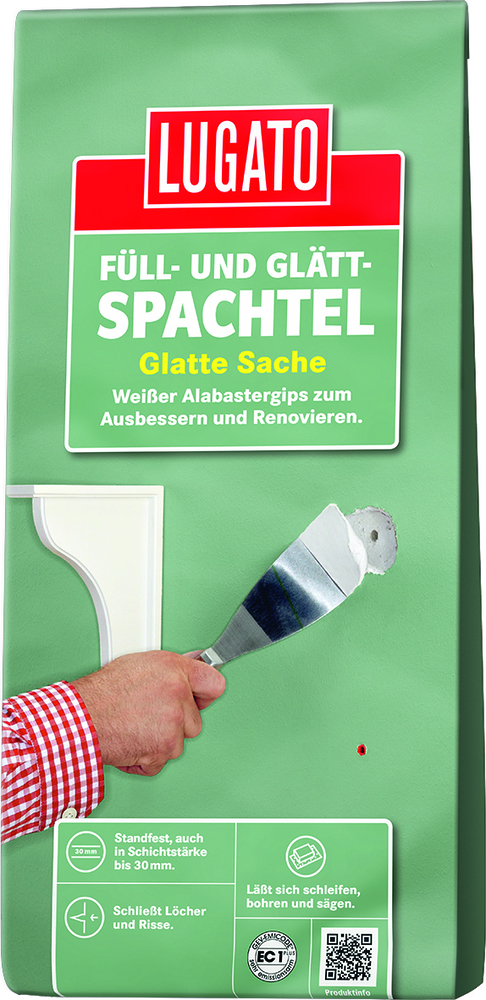 LUGATO CHEMIE Füll und Glättspachtel 2 kg Glatte Sache 