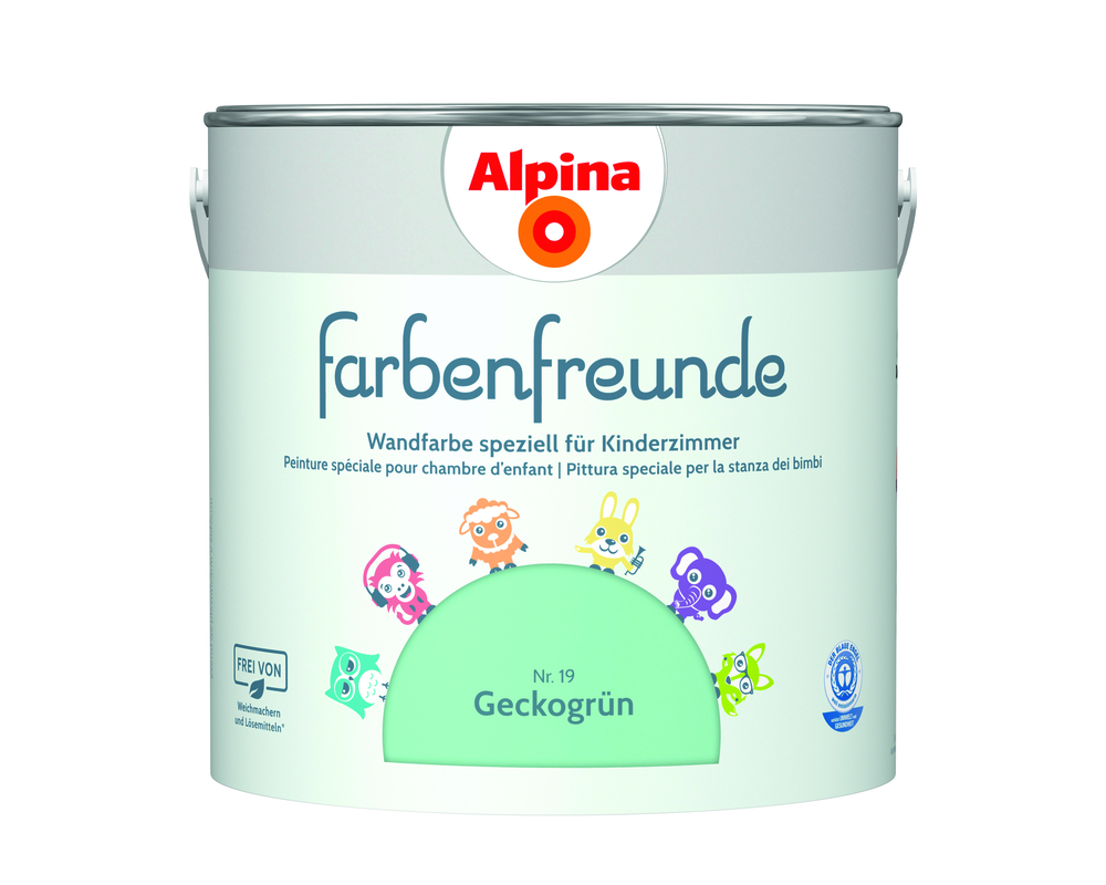 ALPINA FARBEN Wandfarbe Geckogrün 2,5L Alpina Farbenfreunde