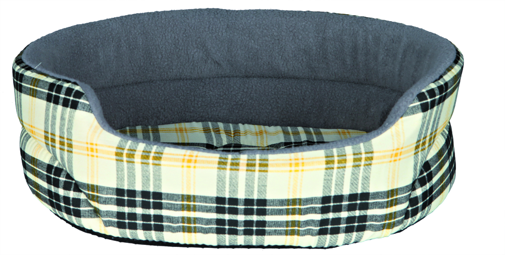 TRIXIE HEIMTIERBEDARF Hundebett Lucky 75×65cm kariert/gr Hund