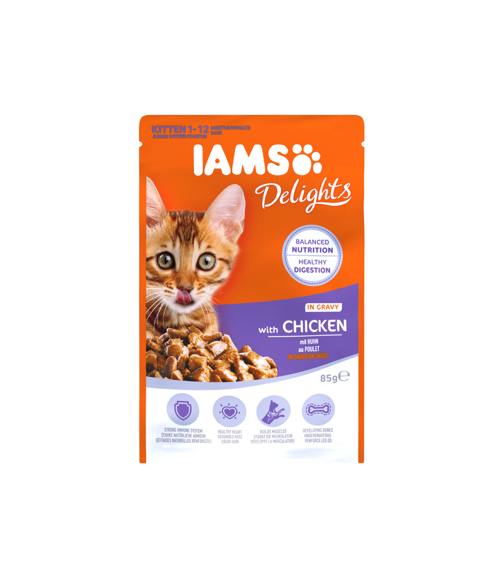 TETRA IAMS Cat Junior Huhn in Sauce 85g 