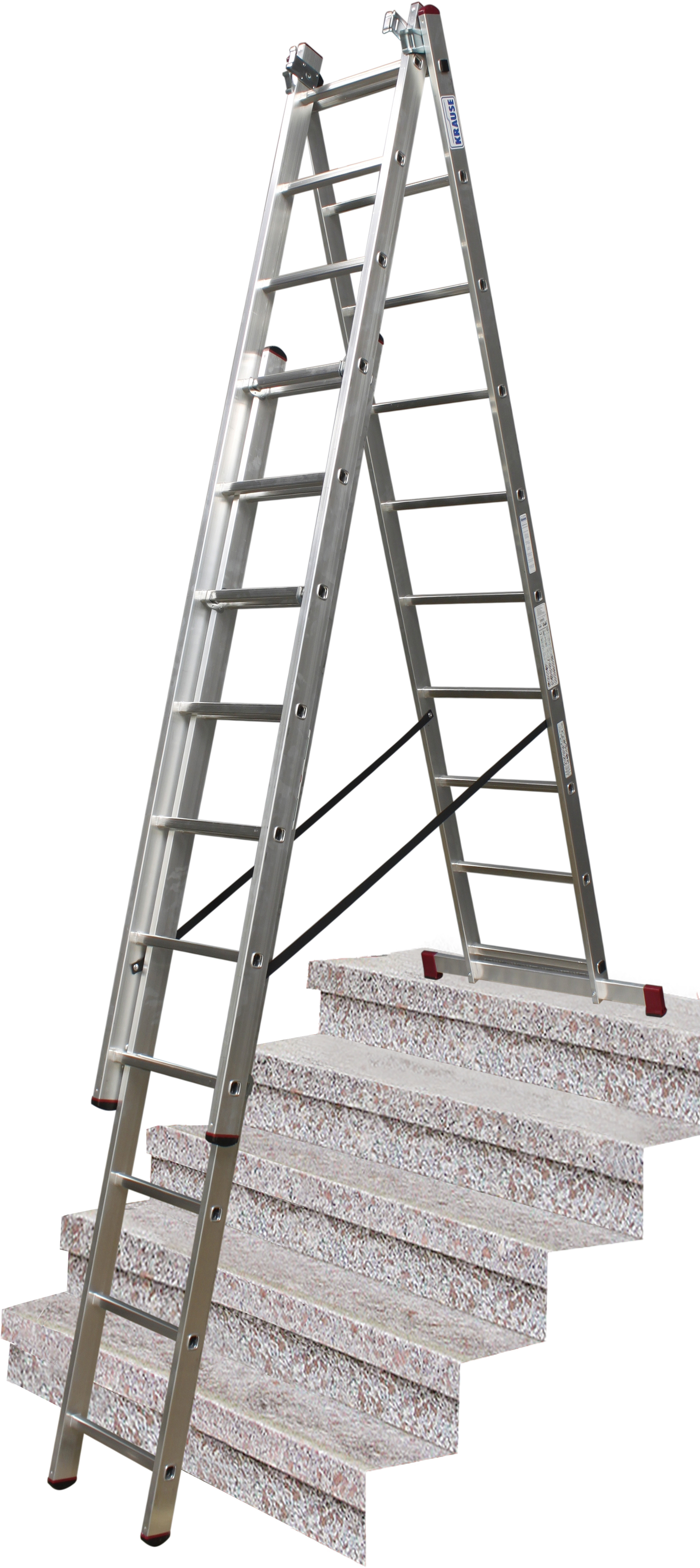 KRAUSE WERK GMBH & CO.KG Corda Vielzweckleiter Treppe 3x10 Spr. 