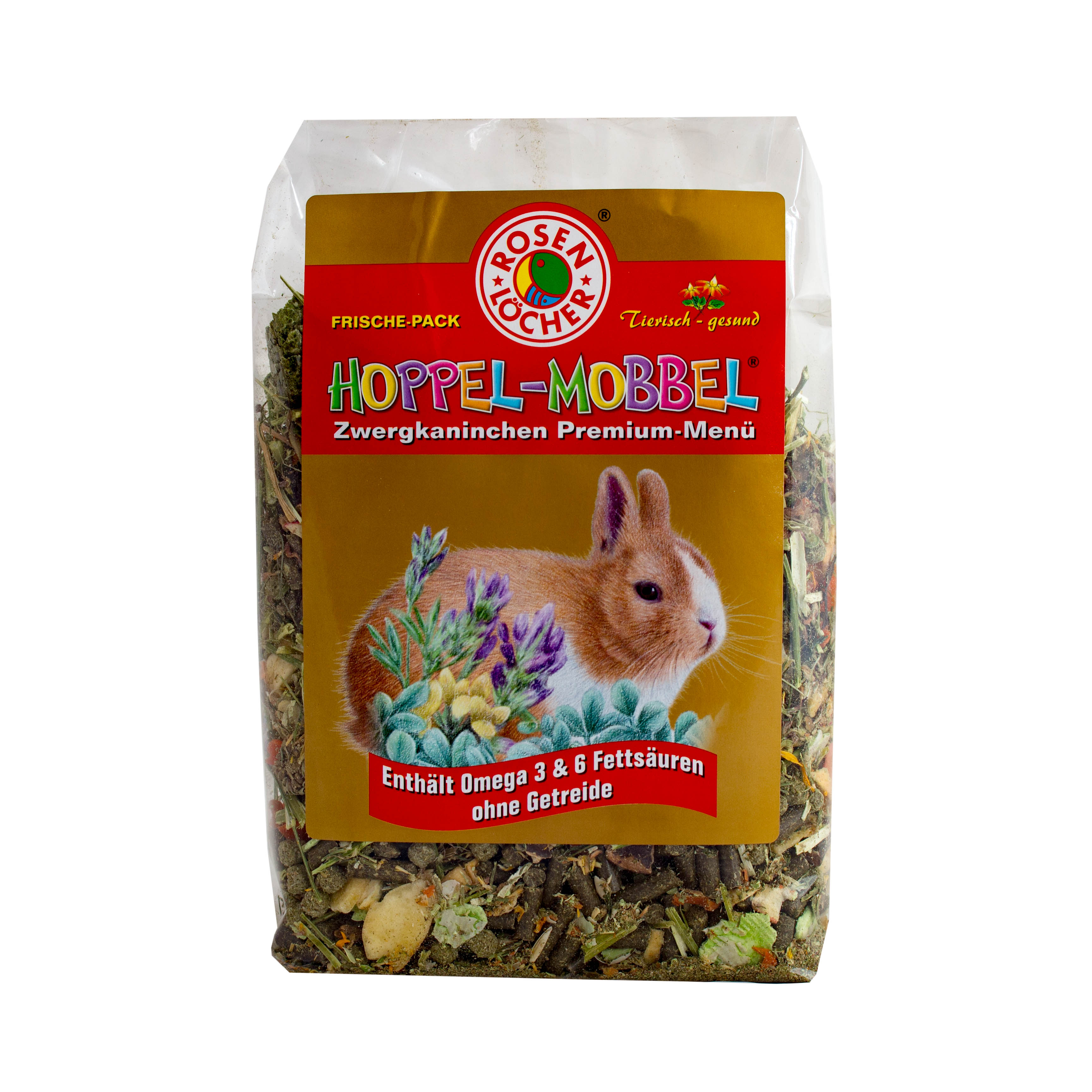 Zwergkaninchen Premium Menü 500g ROSENLÖCHER - Zwergkaninchen Premium Menü 500g