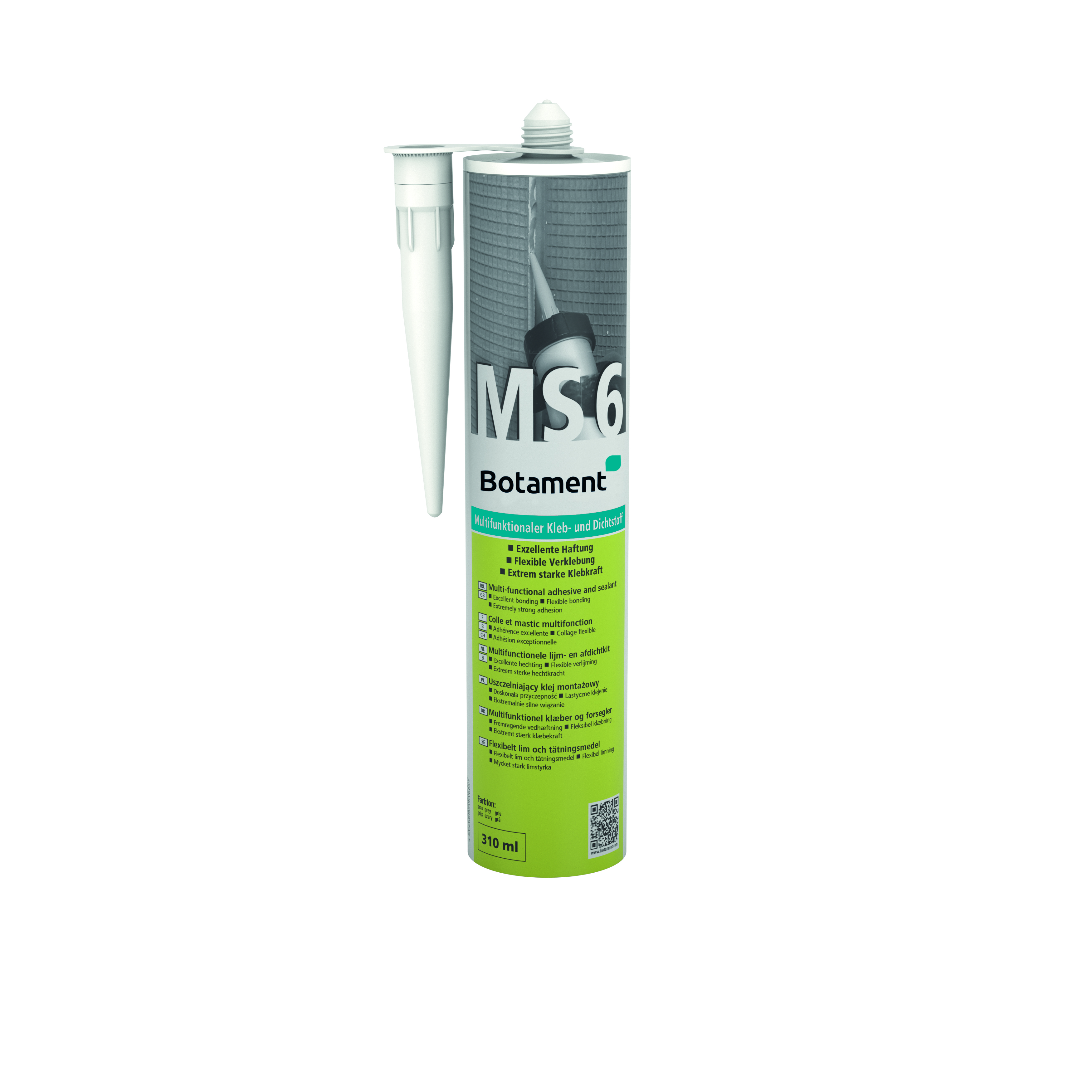 BOTAMENT BOTAMENT MS 6 BP grau 310ml Bauplattenkleb- und Dichtstoff