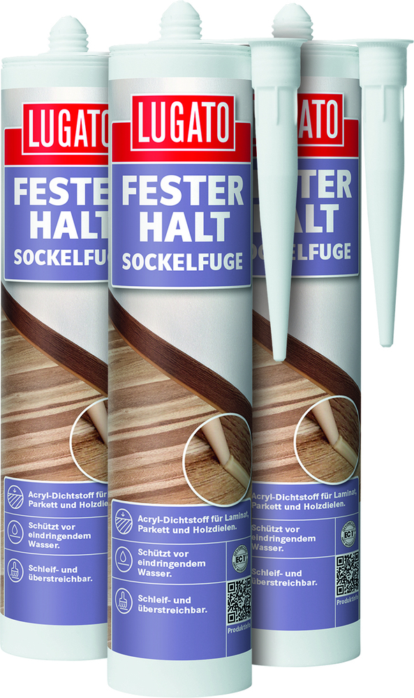 LUGATO CHEMIE Fester Halt Sockelfuge GB nuss 310 ml 