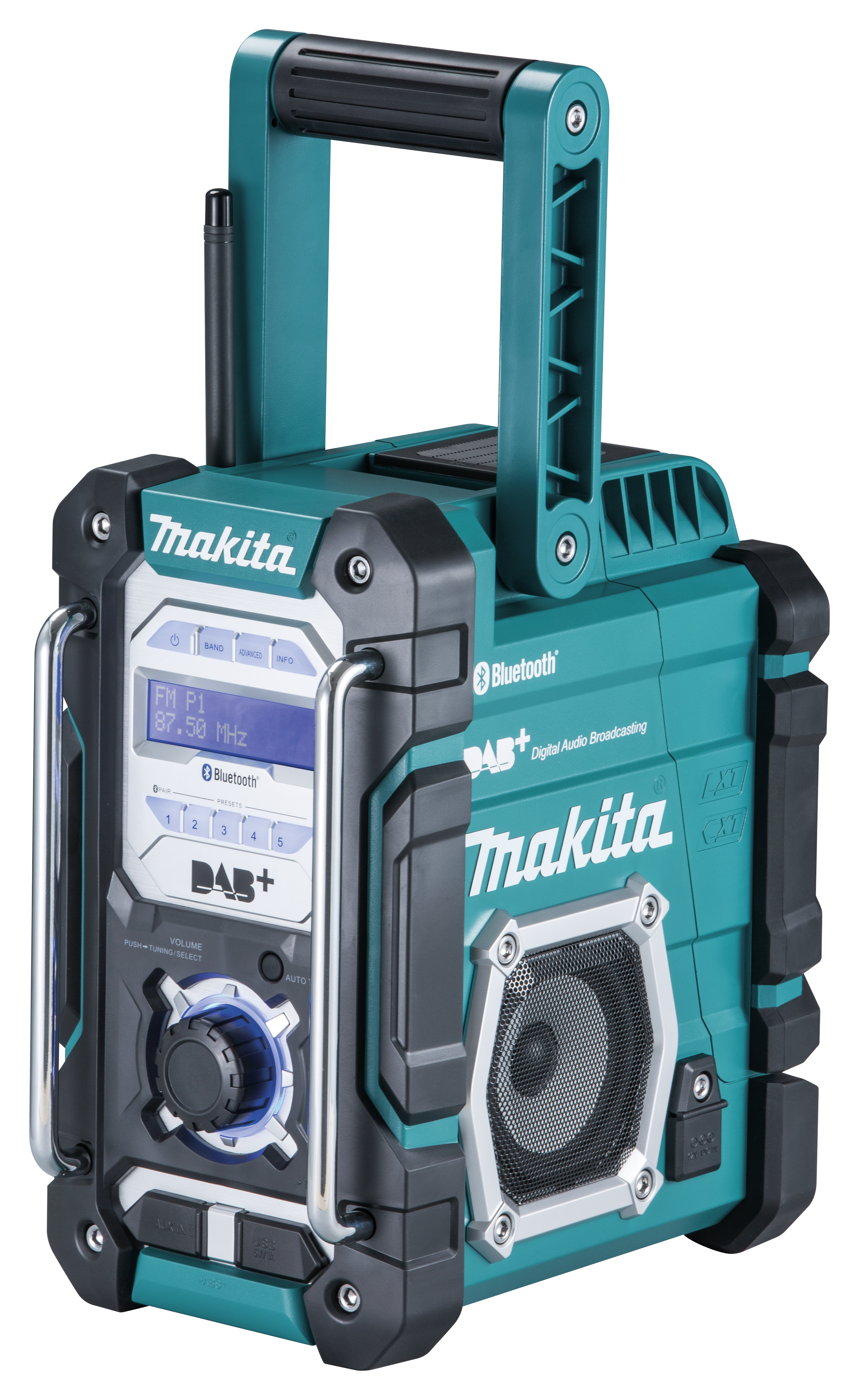 MAKITA Akku-Baustellenradio 7,2-18 V mit DAB+ u. Bluetooth, ohne Akku
