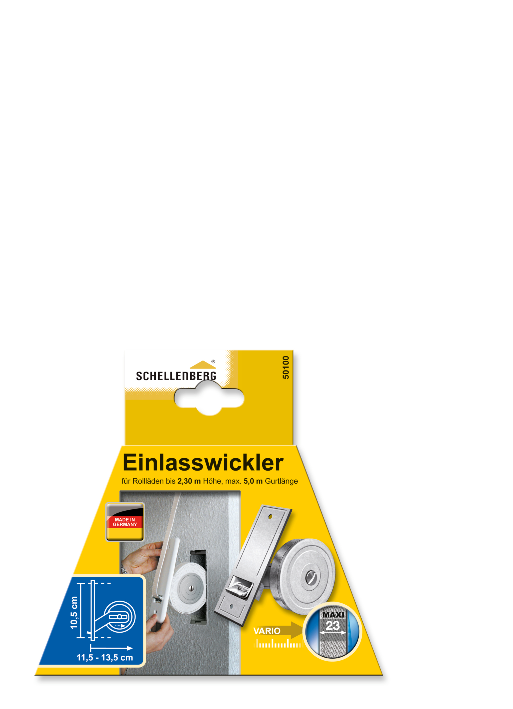 SCHELLENBERG Einlaßwickler Maxi Lochabstand 10,5 cm 
