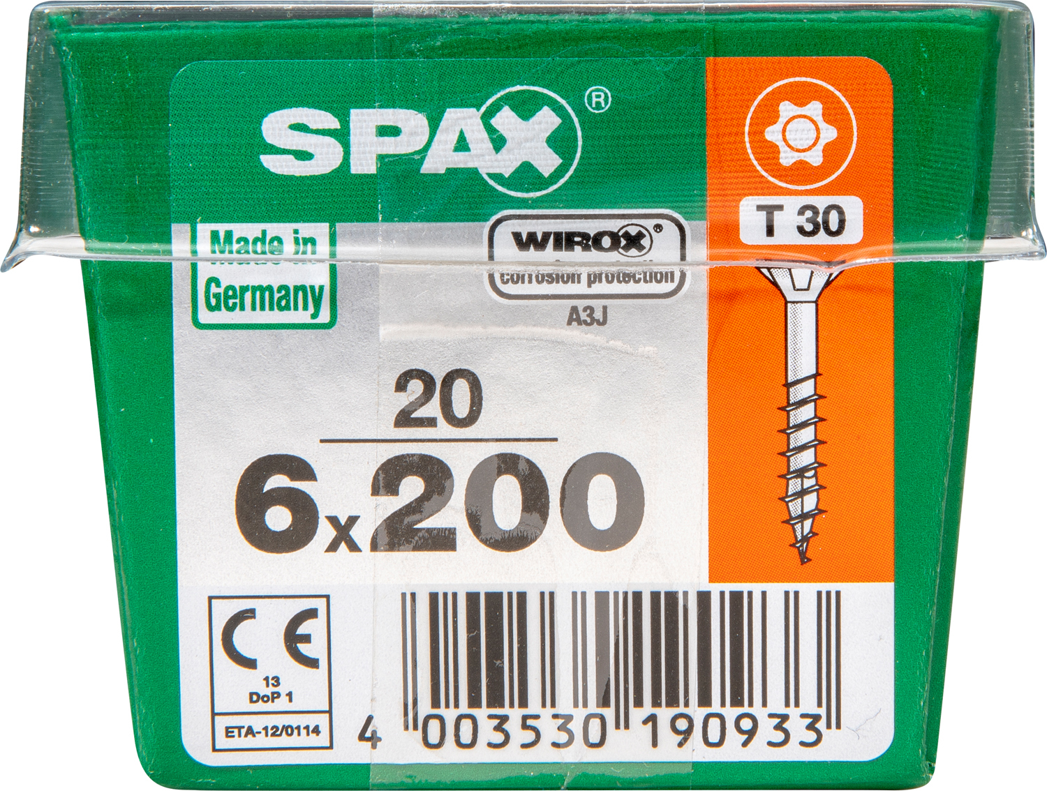 SPAX INTERNATIONAL GMBH & CO. KG - ENNEP Universalschrauben WIROX A9J TG 6x200 mm SeKo T-Star Plus Pack L STK (20 Stück)