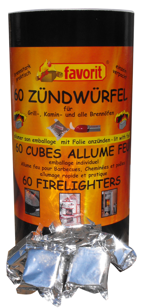 ALSCHU Favorit Zündwürfel, 60 verp. Würfel/Dose 