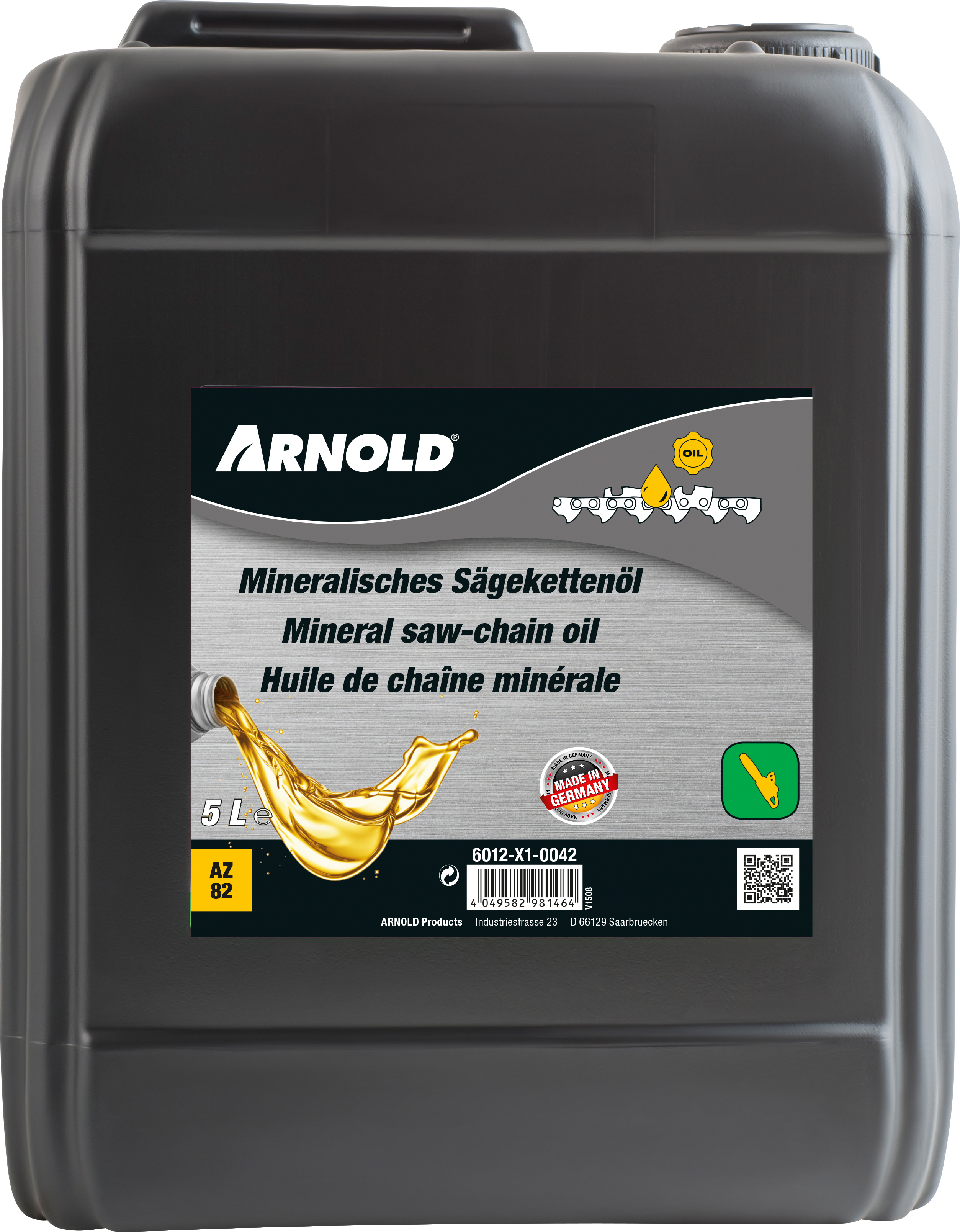 MTD PRODUCTS AG  -  WOLF GARTEN Sägekettenöl mineral 5 Liter Arnoldsortiment