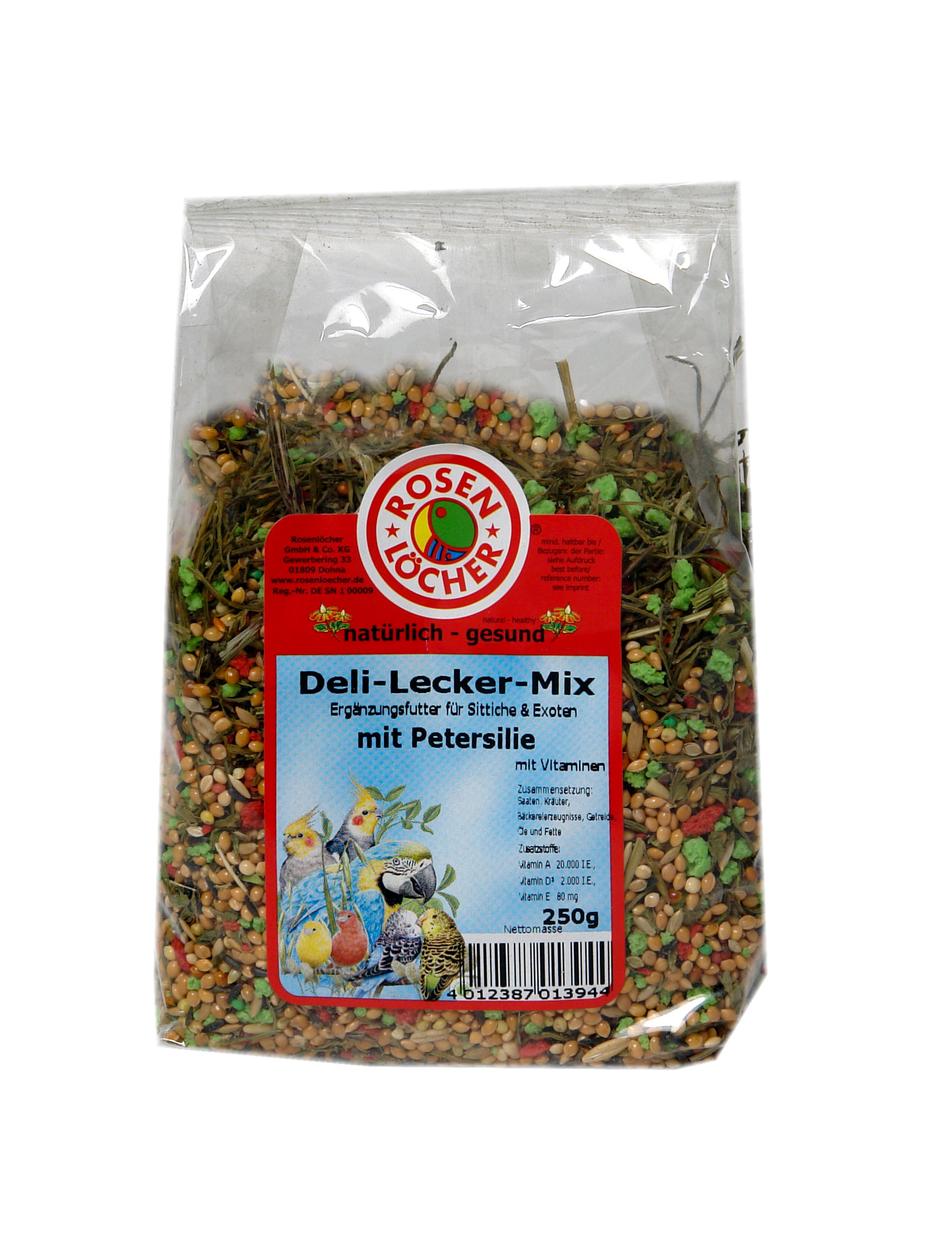 ROSENLÖCHER - DeliLeckerMix WS mit Petersilie 250g für Wellensittich