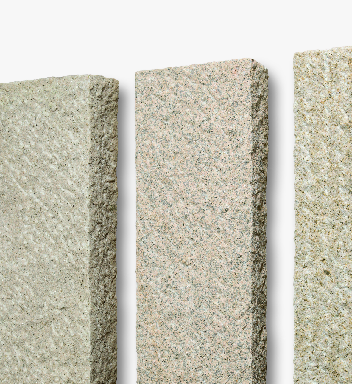 SELTRA NATURSTEINHANDEL GMBH ZENTRALE -  Palisade SOL RUSTIQUE 8x25x100cm gelb-grau Granit China