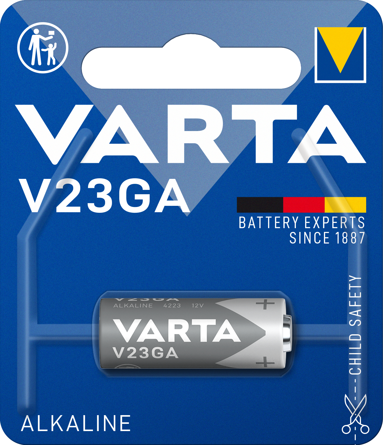 VARTA - Batterie VARTA Electronics V23GA 12,0V Alkali-Mangan / 1er Blister