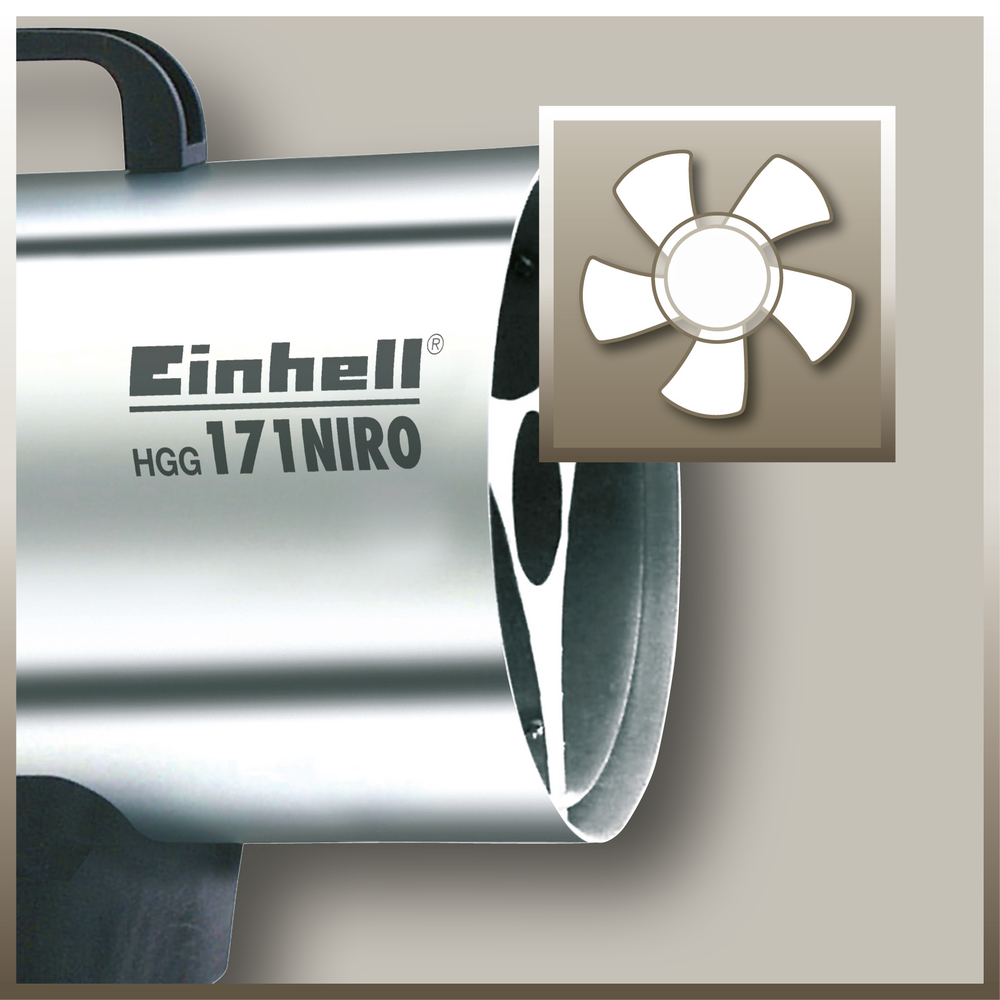 EINHELL Heißluftgenerator Edelstahl HGG 171 Niro 