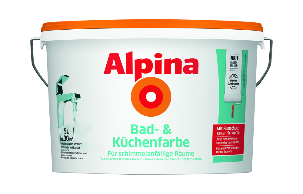 ALPINA FARBEN Alpina Bad- und Küche Spezialfarbe 5l 
