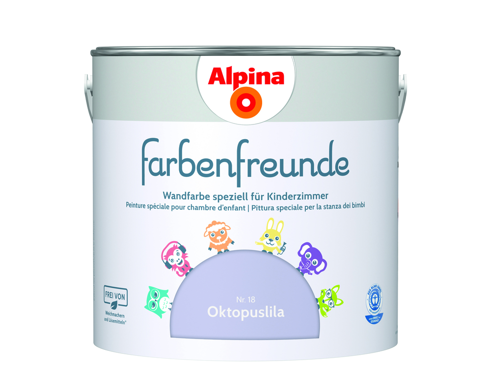 ALPINA FARBEN Wandfarbe Oktopuslila 2,5L Alpina Farbenfreunde