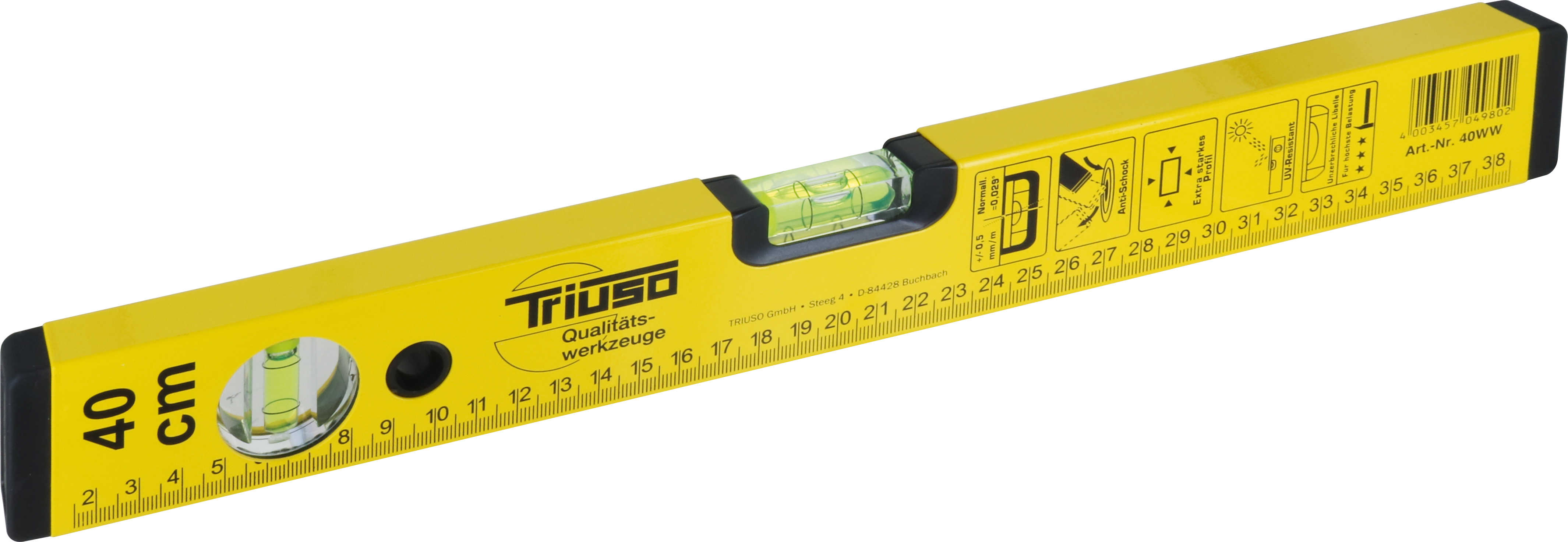 TRIUSO TRIUSO-Wasserwaage Alu lackiert 40 cm 