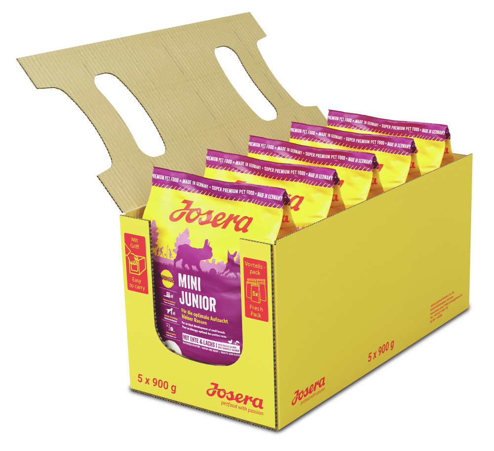 GRUNER Josera Mini Junior 5x900g Hundefutter Super Premium