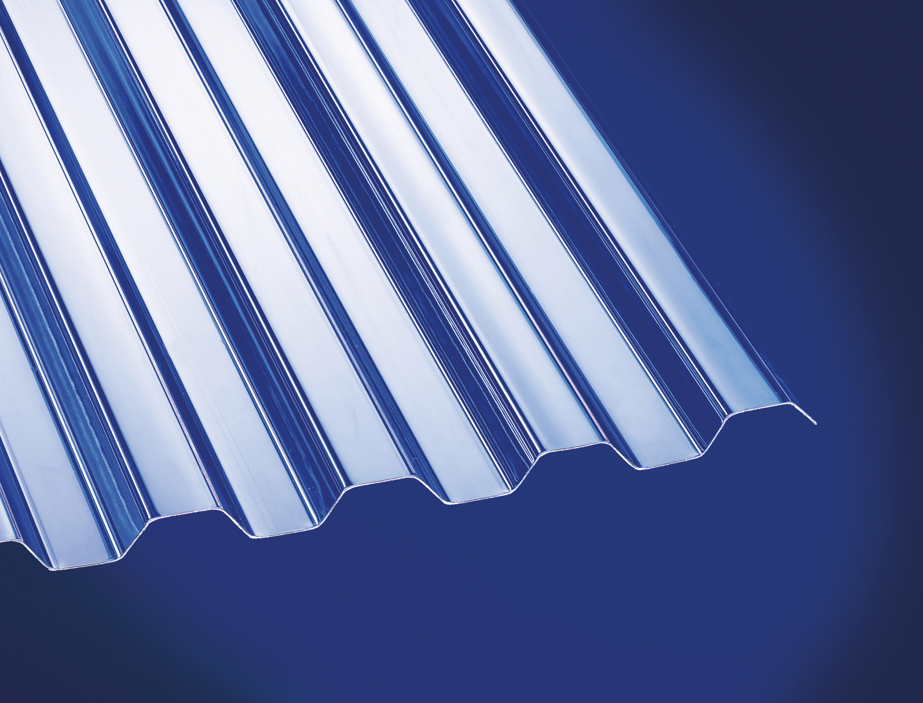 SCOBALITWERK Polycarbonat 76/18 Trapez klar 0,8mm 2,00x1,040 m