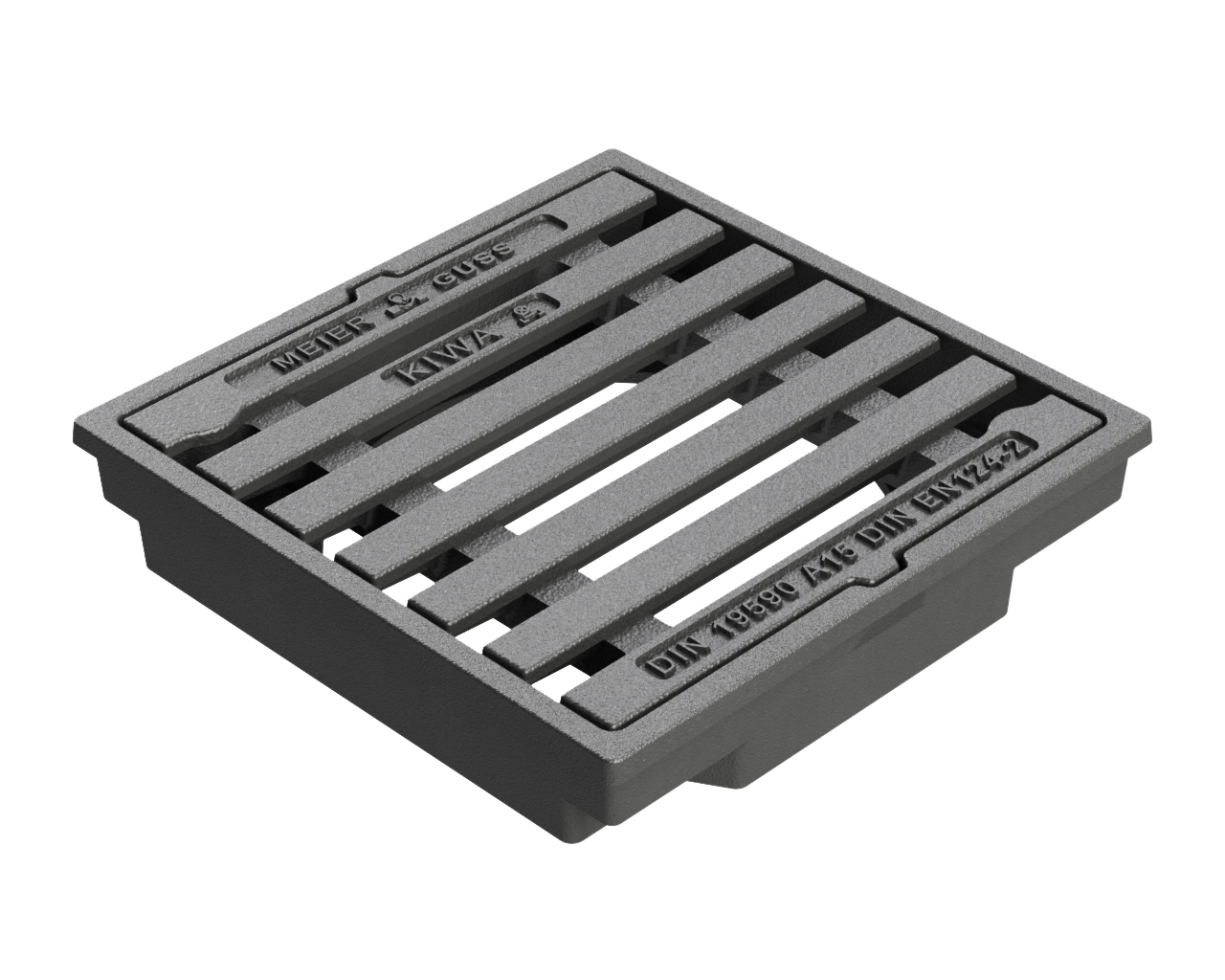 MEIER GUSS EISENGIEßEREI Aufsatz Kl.A DIN 19590-A A 15 SW16mm Pultform, Gusseisen, niedriger Rahmen