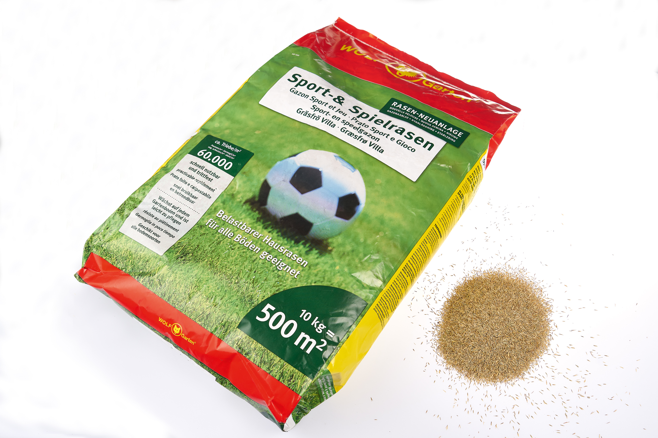 MTD PRODUCTS AG  -  WOLF GARTEN Sport und Spielrasen LG 500 10kg für 500m²