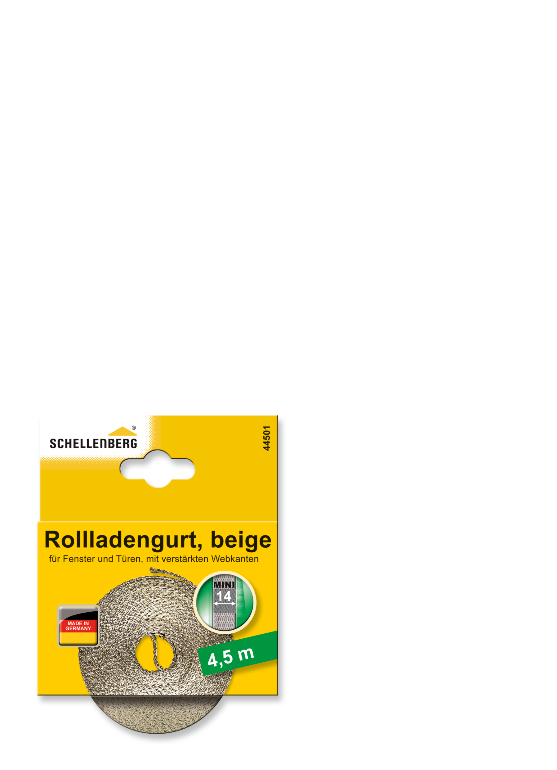 SCHELLENBERG Rollladengurt 14 mm/4,5 m beige 