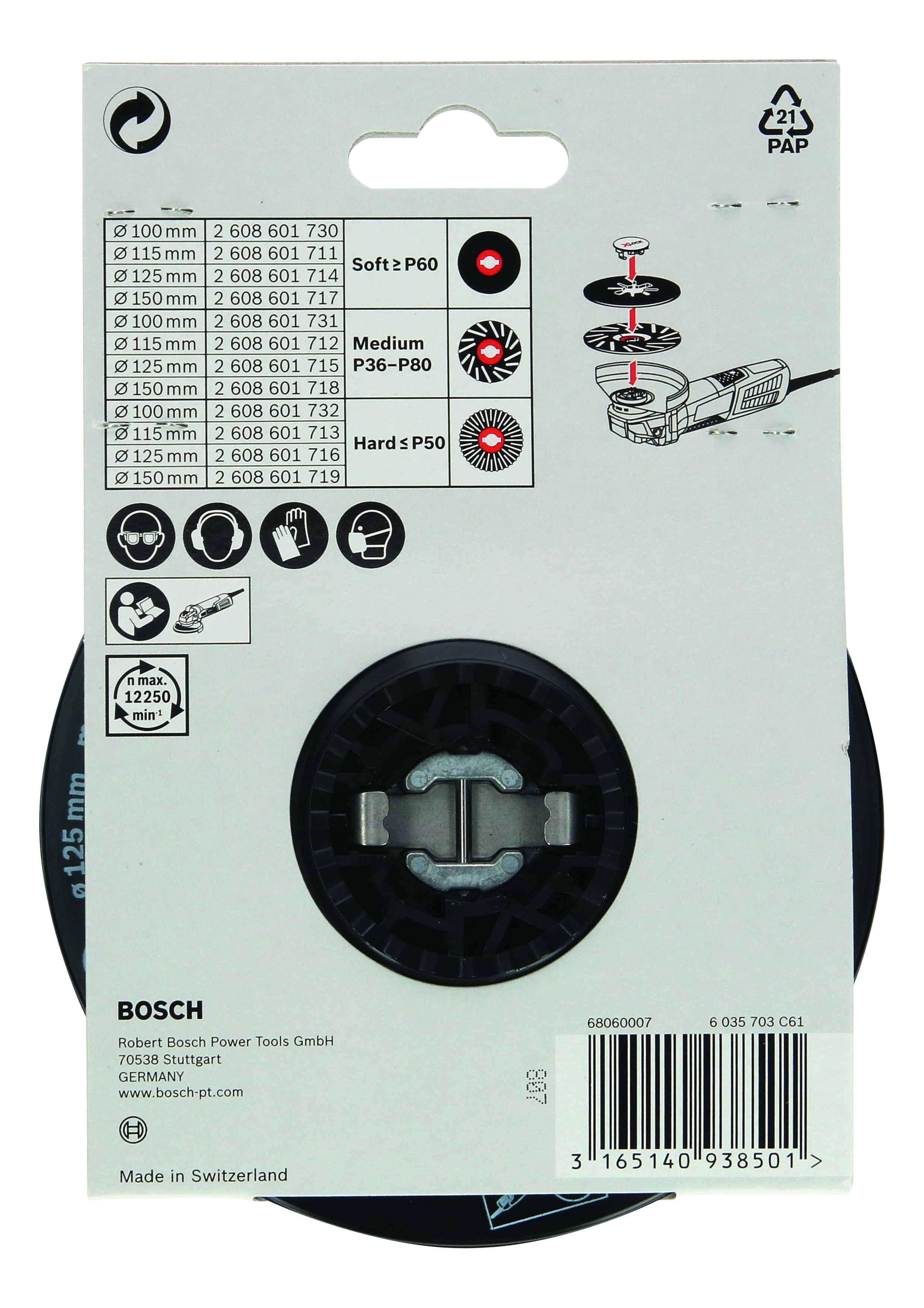 BOSCH Stützteller X-LOCK soft Ø125 mm 